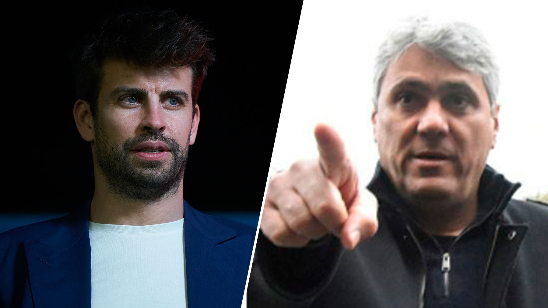 Piqué y Tonino, hermano de Shakira.