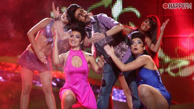 Rodolfo Chikilicuatre durante su actuación en Eurovisión 2008 (RTVE).