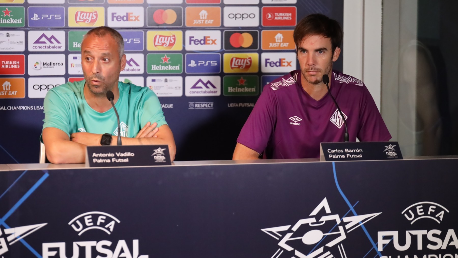 Vadillo y Barrón, en la rueda de prensa oficial