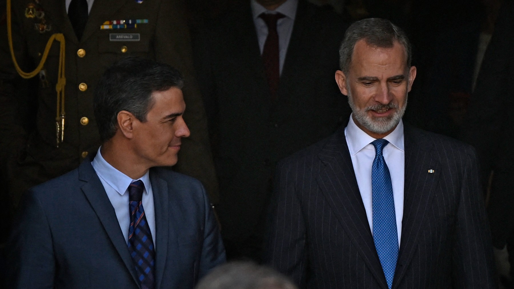 Pedro Sánchez y Felipe VI. (AFP)