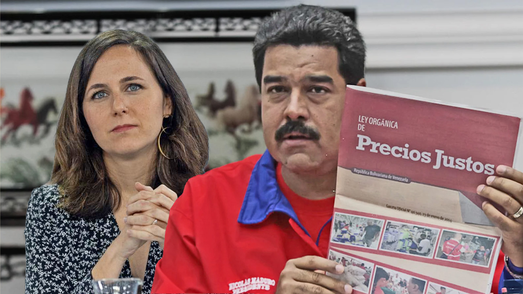 Ione Belarra y Nicolás Maduro.