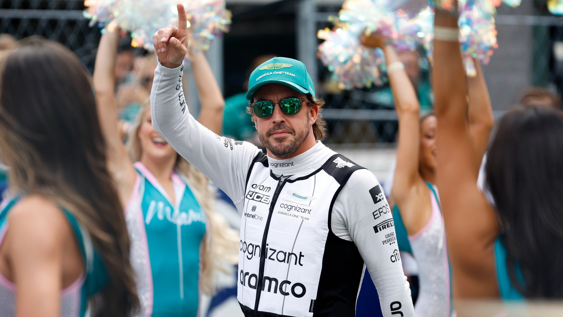 Fernando Alonso, en el GP de Miami. (Getty)