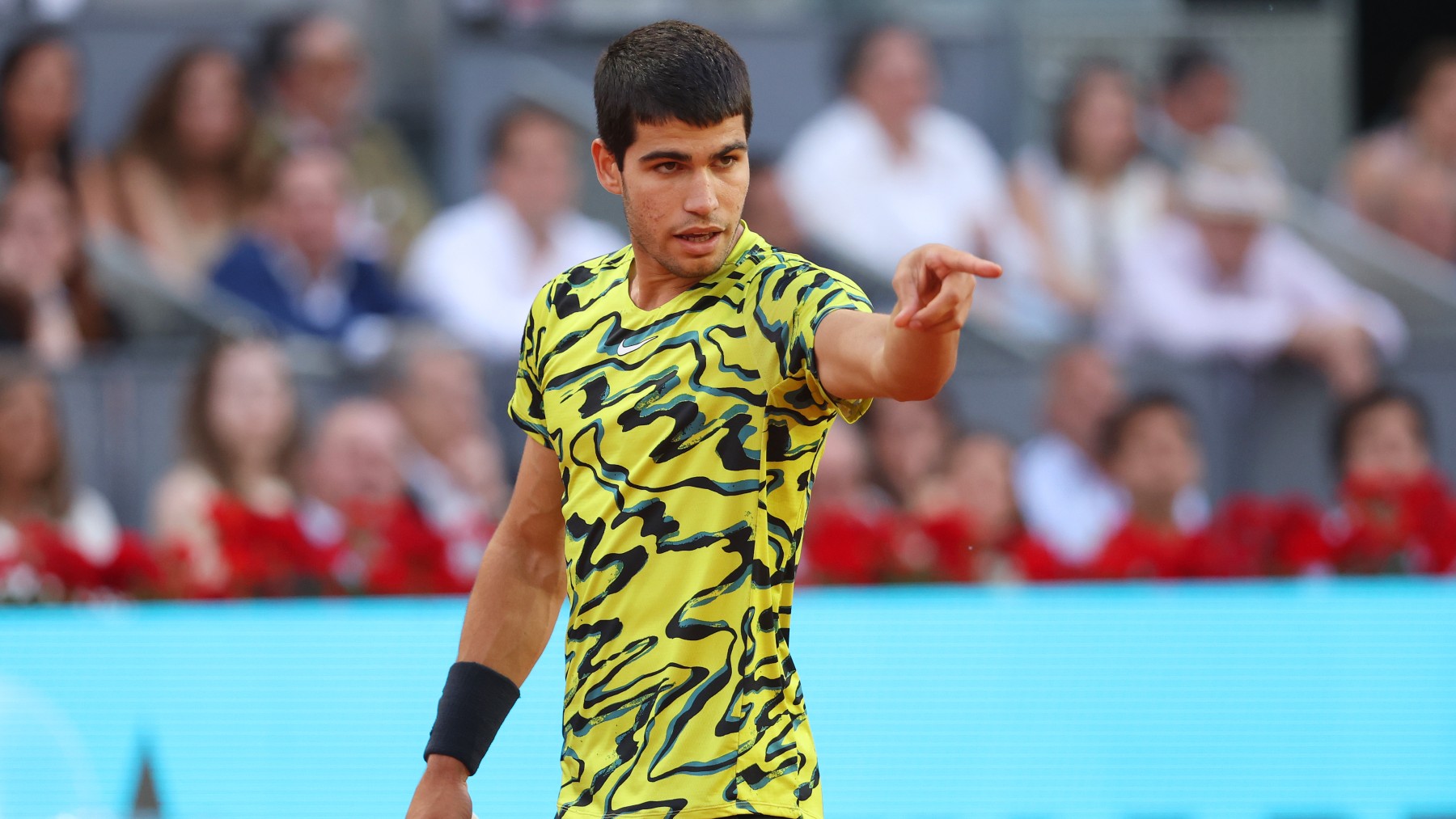 Carlos Alcaraz, en la final del Mutua Madrid Open. (Getty)