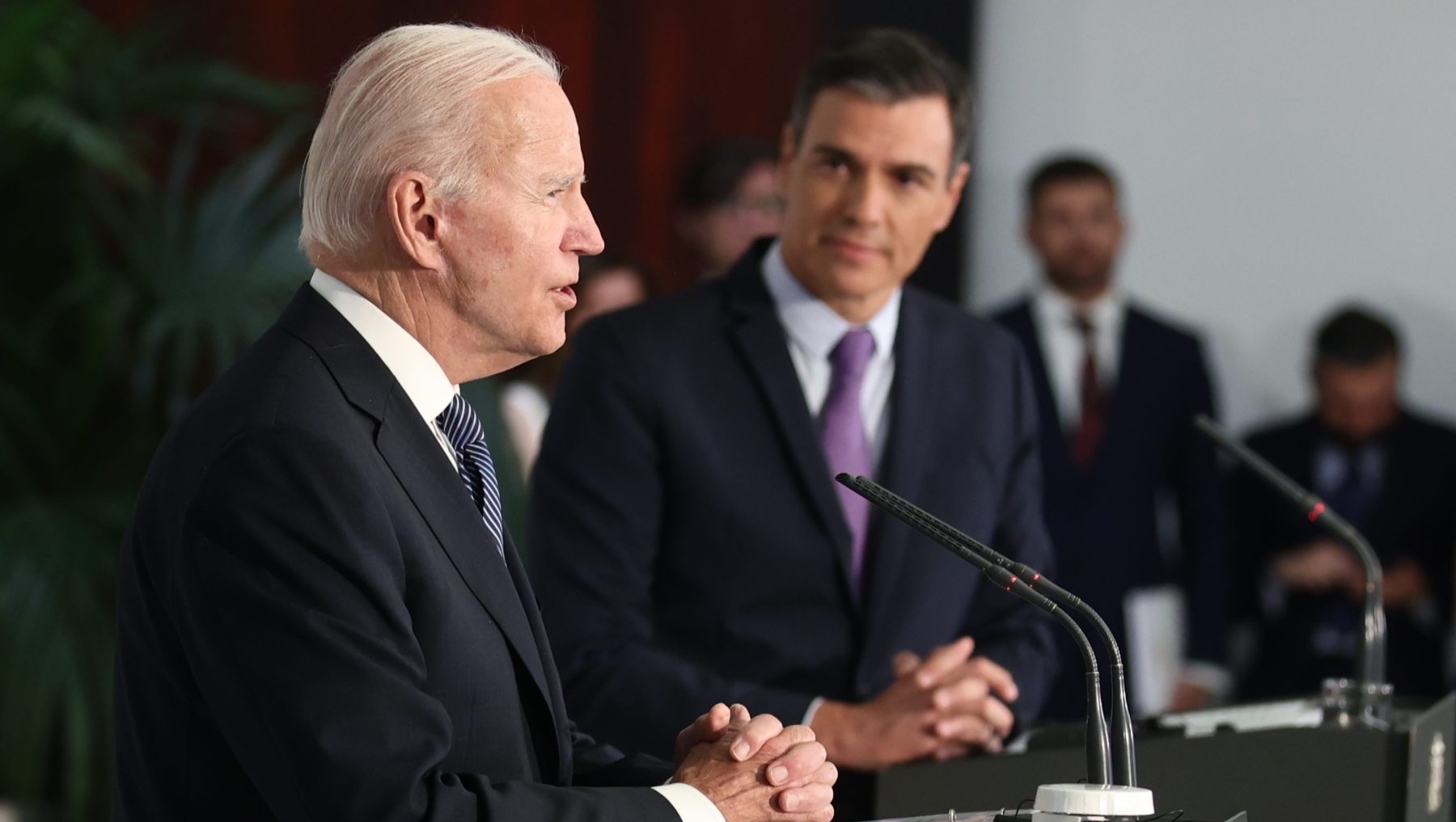 El presidente de los Estados Unidos, Joe Biden, con Pedro Sánchez.