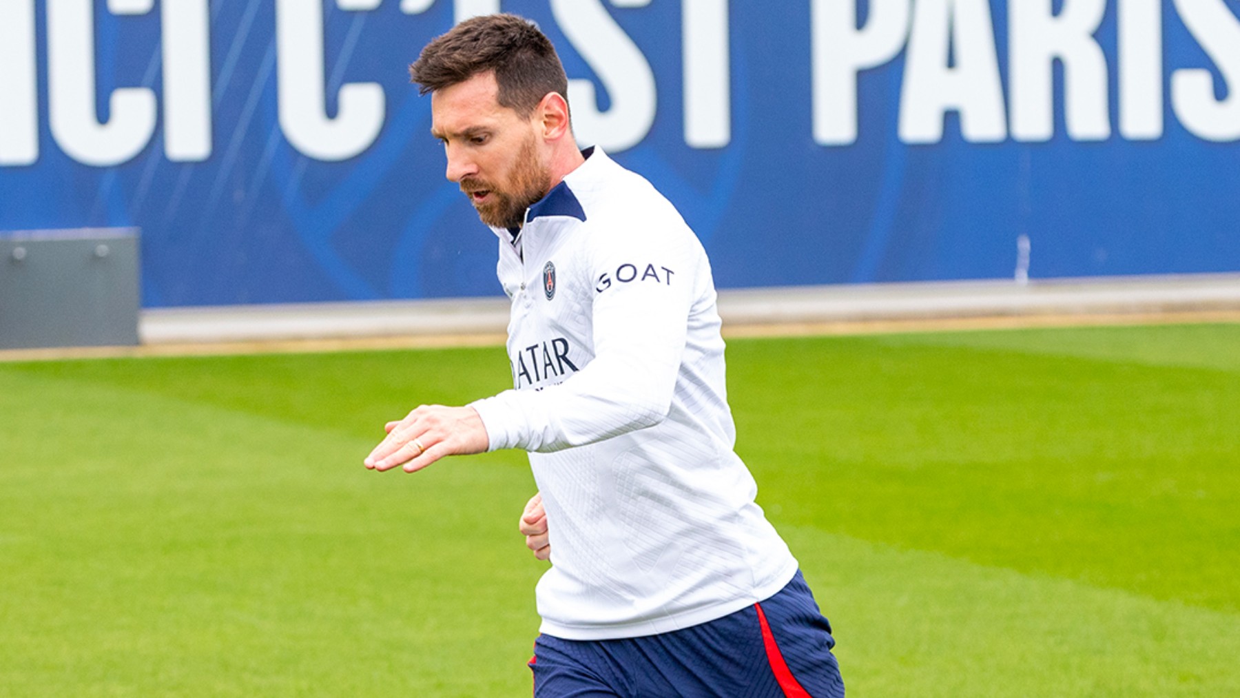 Messi, durante un entrenamiento. (PSG)