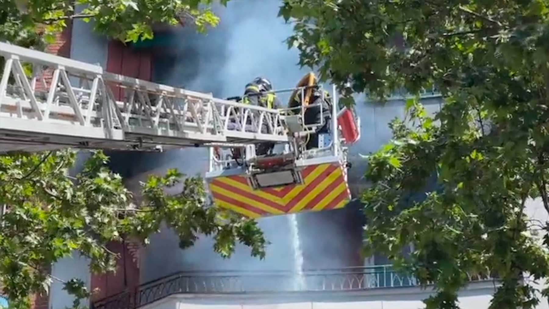 Incendio en Madrid.