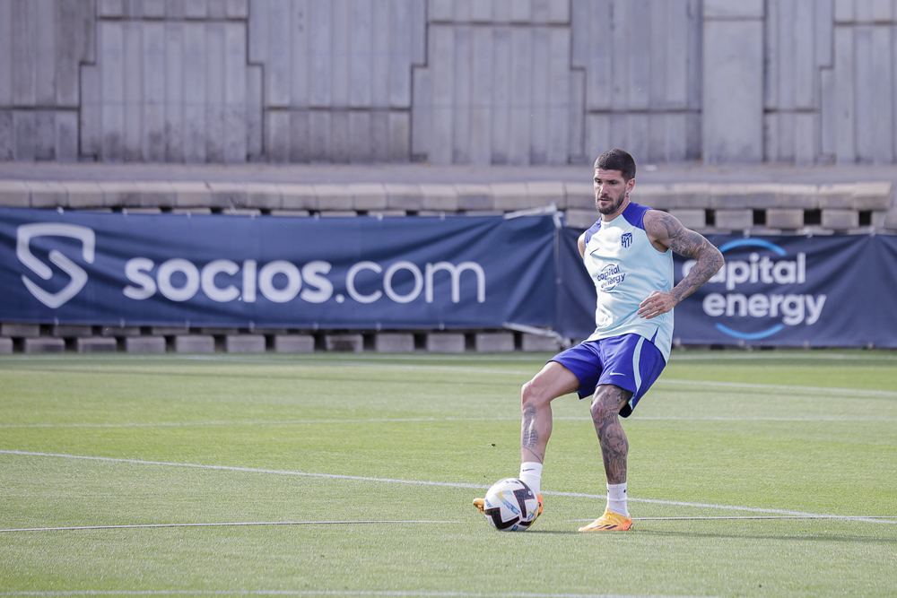 De Paul, en el entrenamiento de hoy
