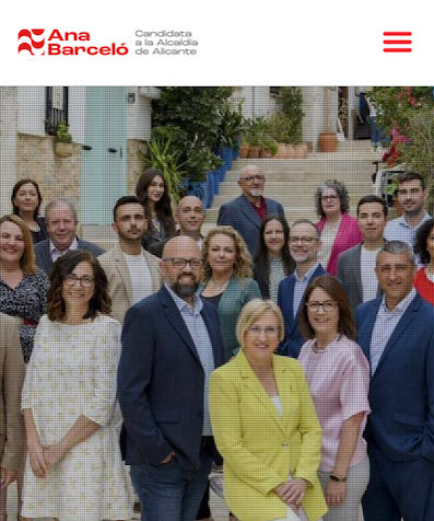 La presidenta del PSOE de Ximo Puig esconde las siglas en su web como candidata en Alicante