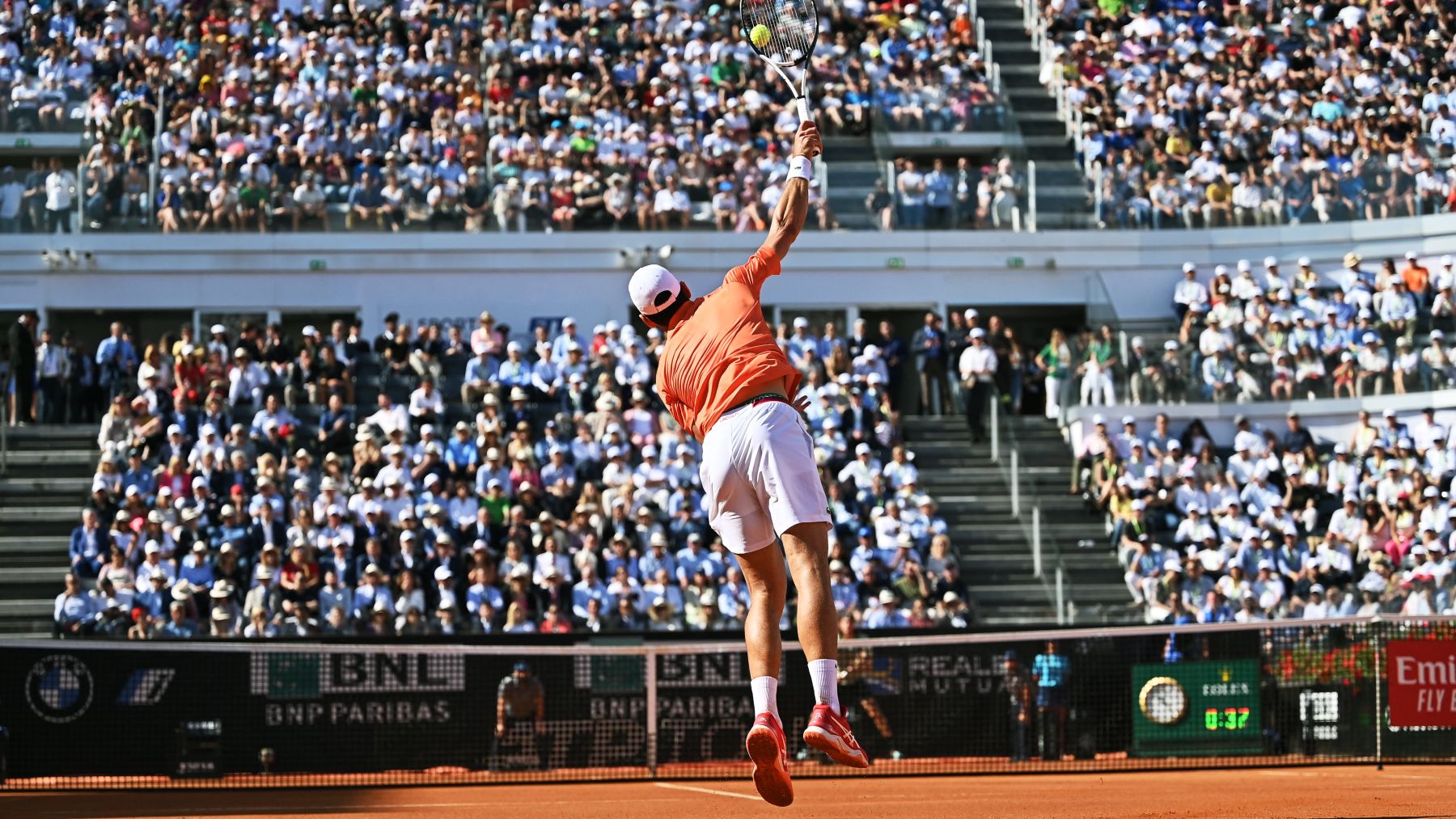 Novak Djokovic, en el Masters 1000 de Roma. (AFP)