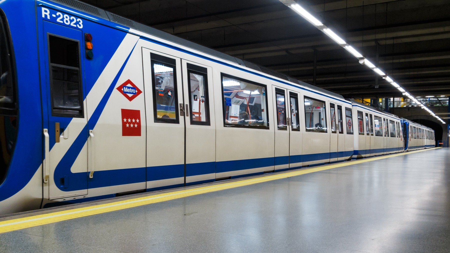 Imagen de un vagón del Metro de Madrid