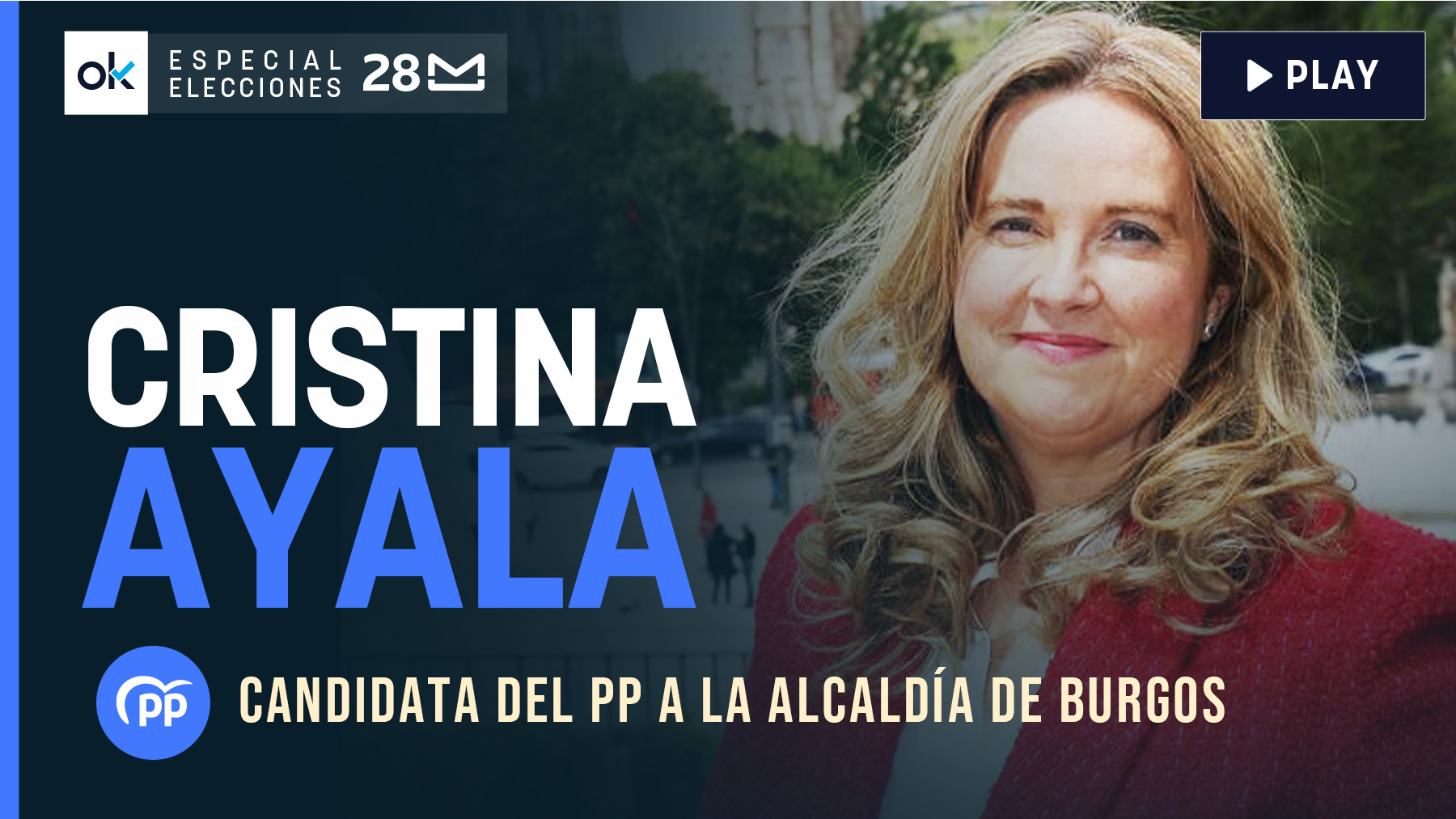 Cristina Ayala, candidata del PP a la alcaldía de Burgos
