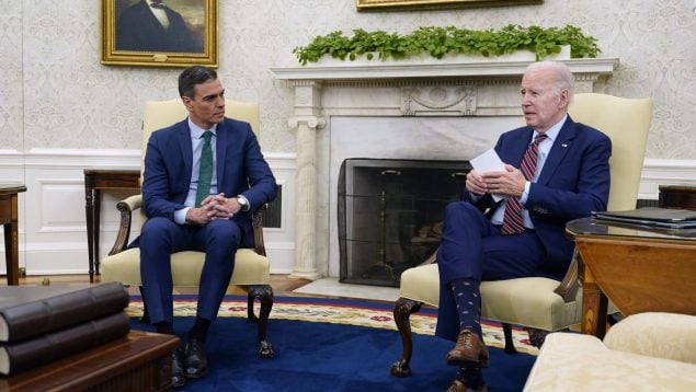 Biden se dirige a Sánchez en la Casa Blanca