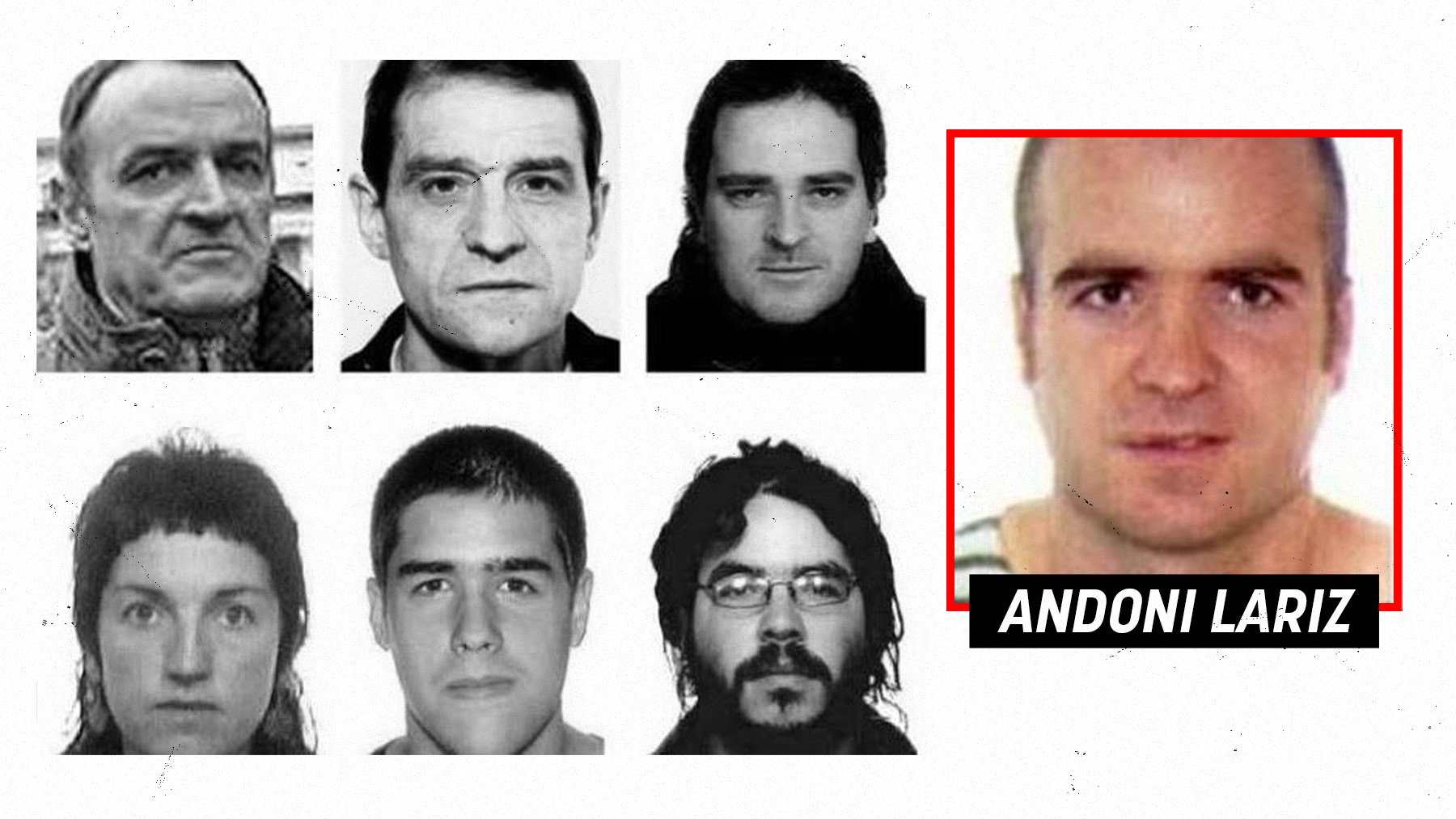 Andoni Lariz en la lista de más buscados en 2013.