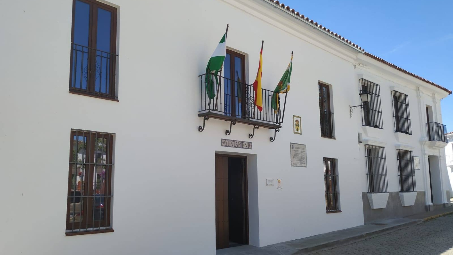 Ayuntamiento de Higuera de la Sierra, en la provincia de Huelva.