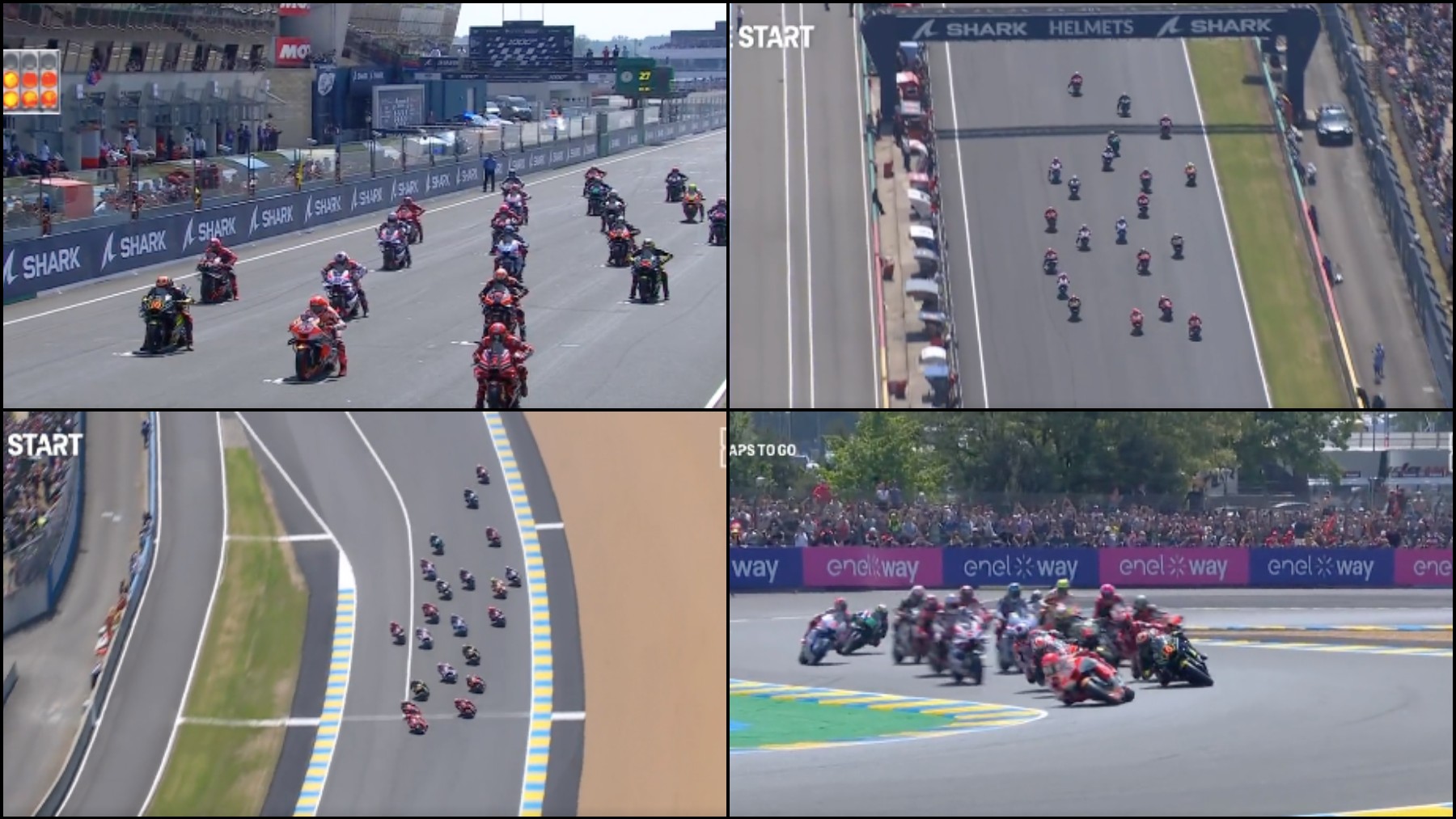 La bestial salida de Márquez.