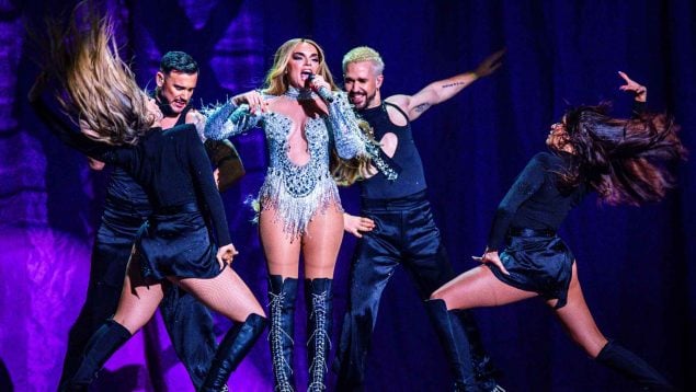 Melody durante su actuación en la primera semifinal de Eurovisión 2025 (Foto: Gtres).