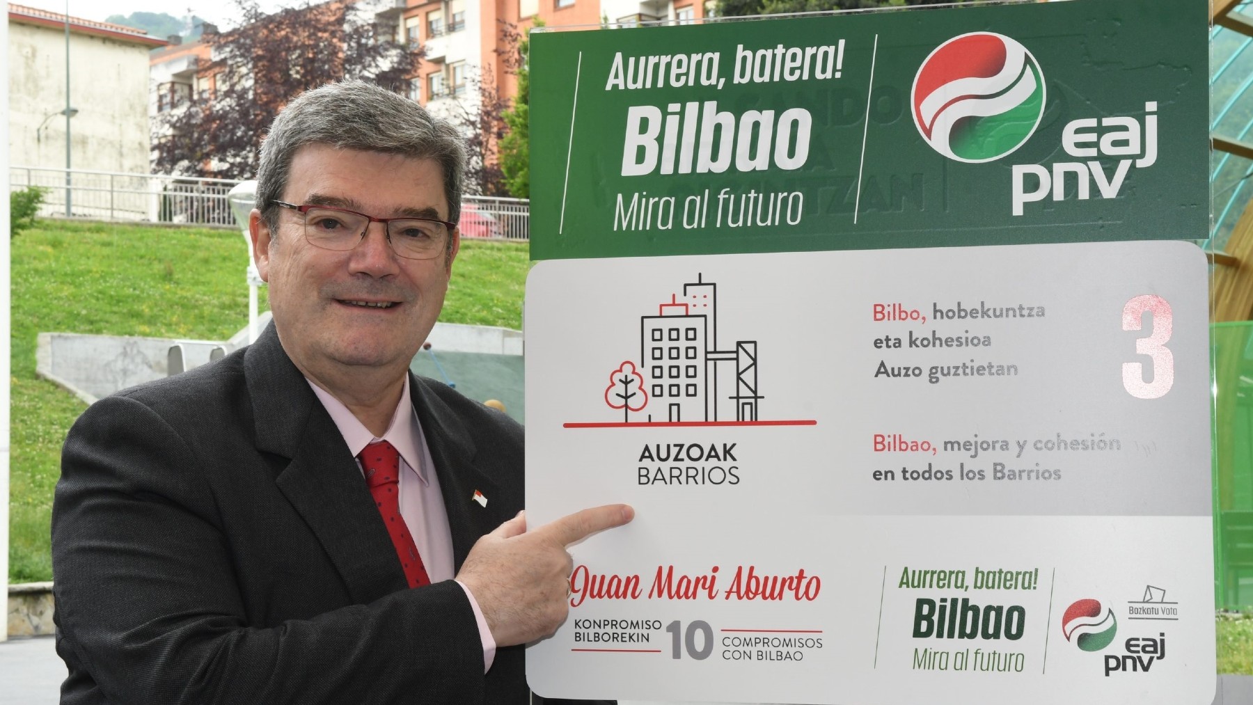 Juan Mari Aburto, candidato de PNV a la alcaldía de Bilbao. (Europa Press)