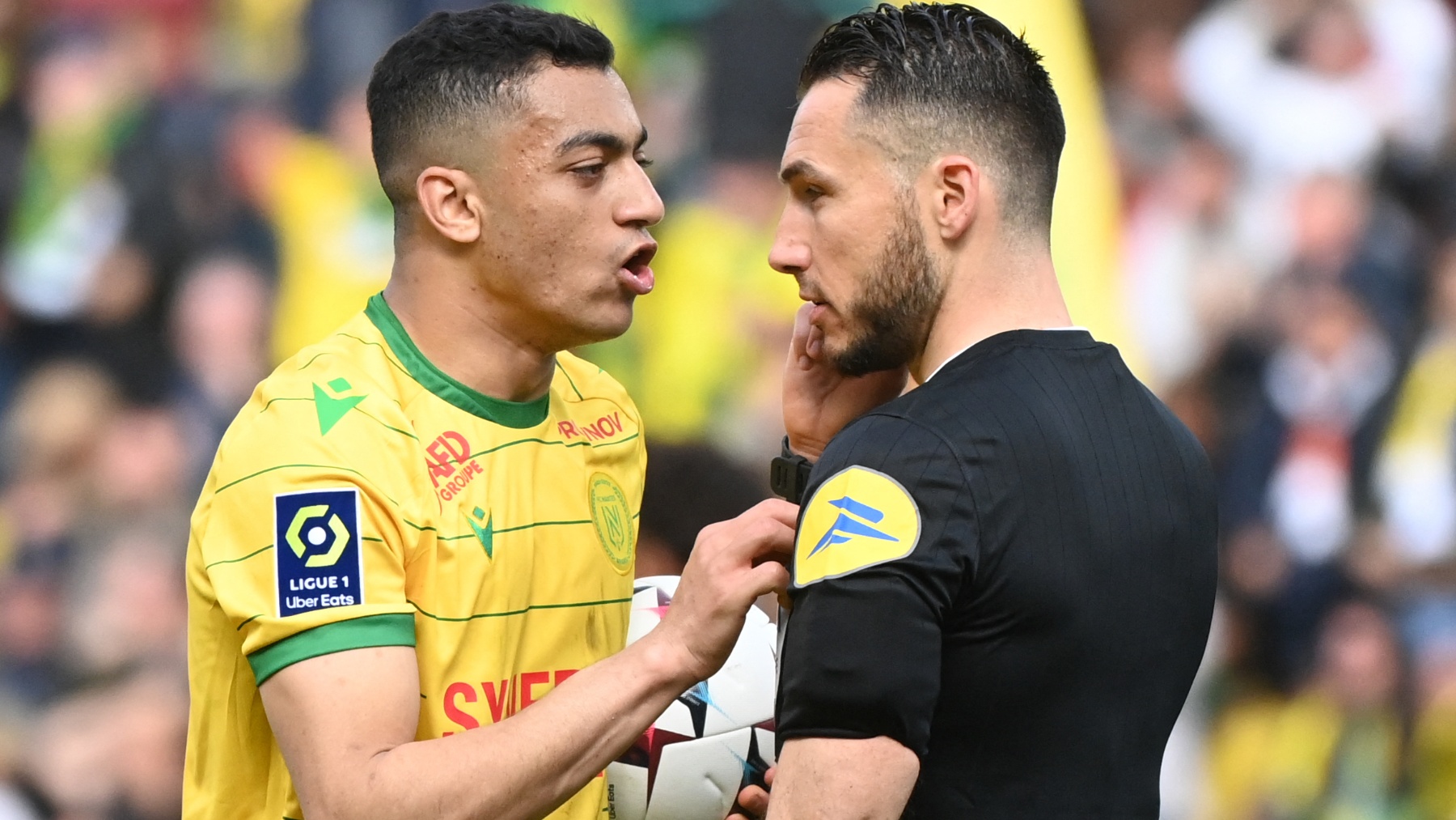 Mostafa Mohamed, jugador sancionado del Nantes. (AFP)