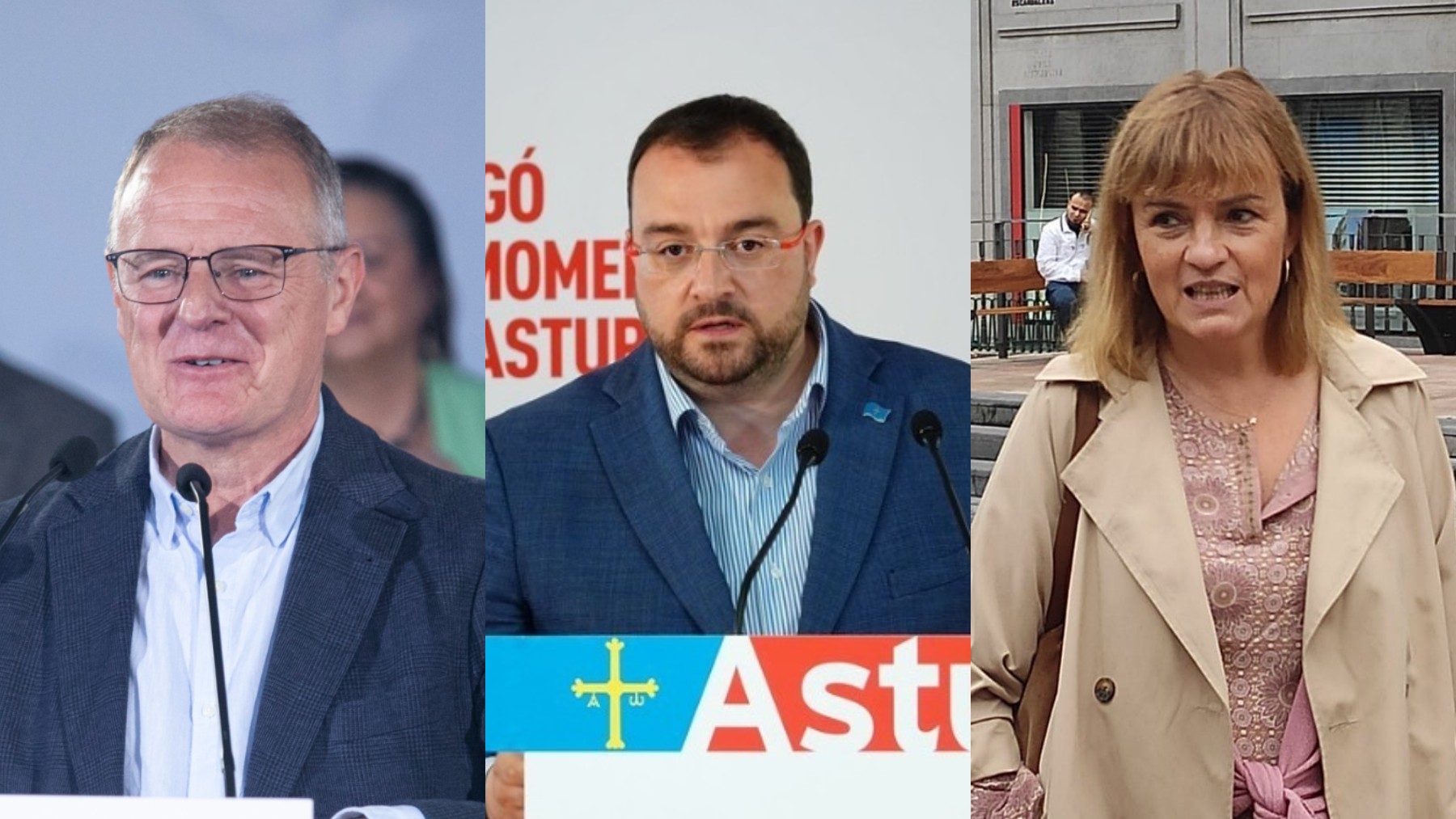Algunos de los candidatos a la presidencia de Asturias. (Europa Press)