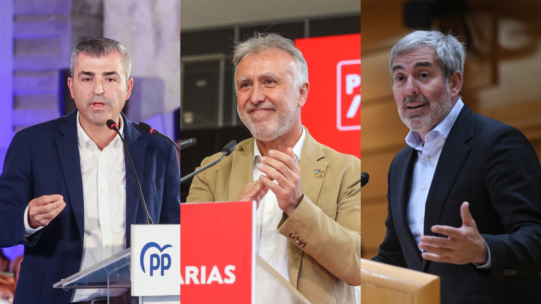 Candidatos a la presidencia de Canarias en las elecciones autonómicas. (Europa Press)
