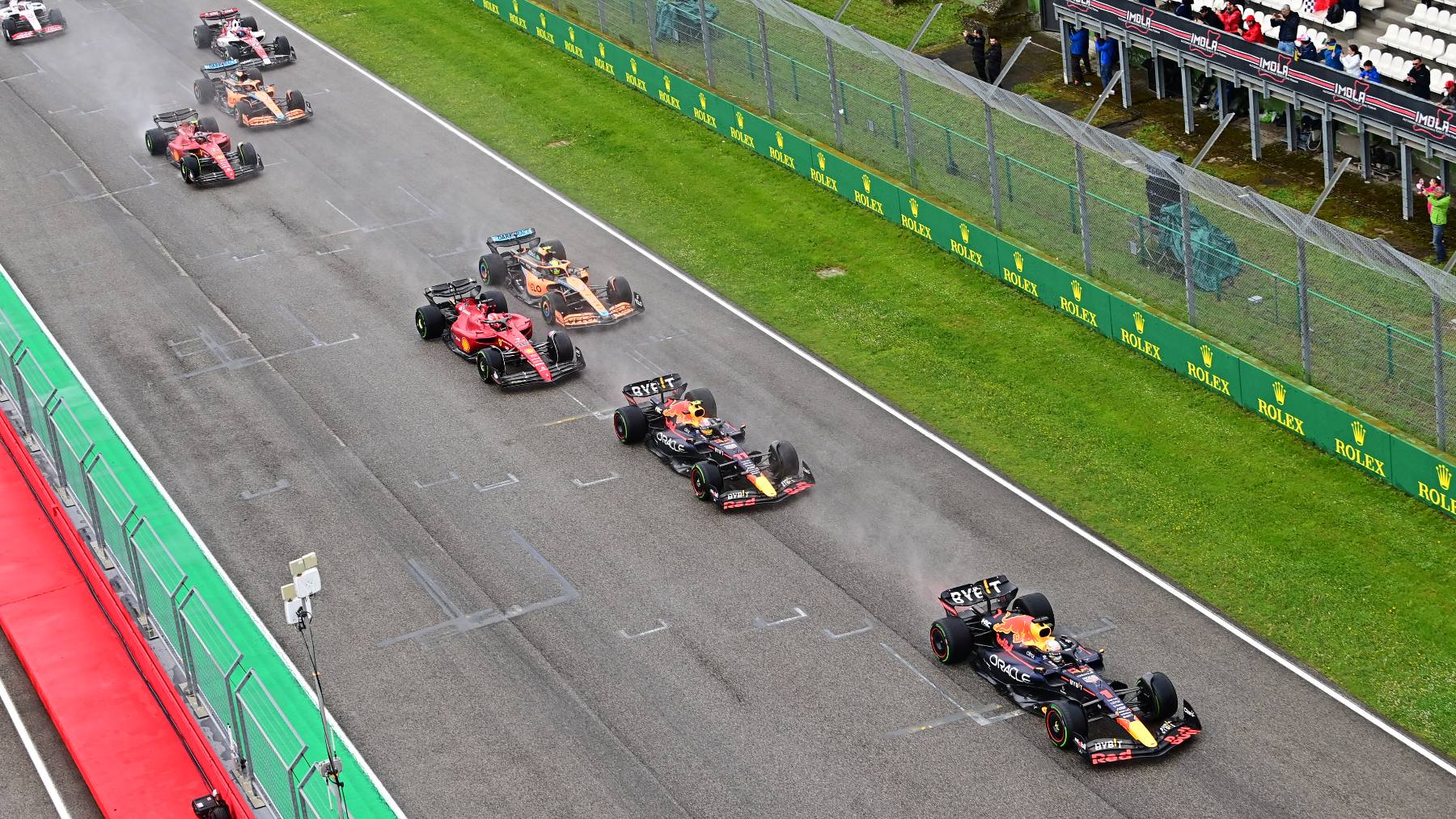 Imagen del GP de Emilia-Romaña en 2022. (AFP)