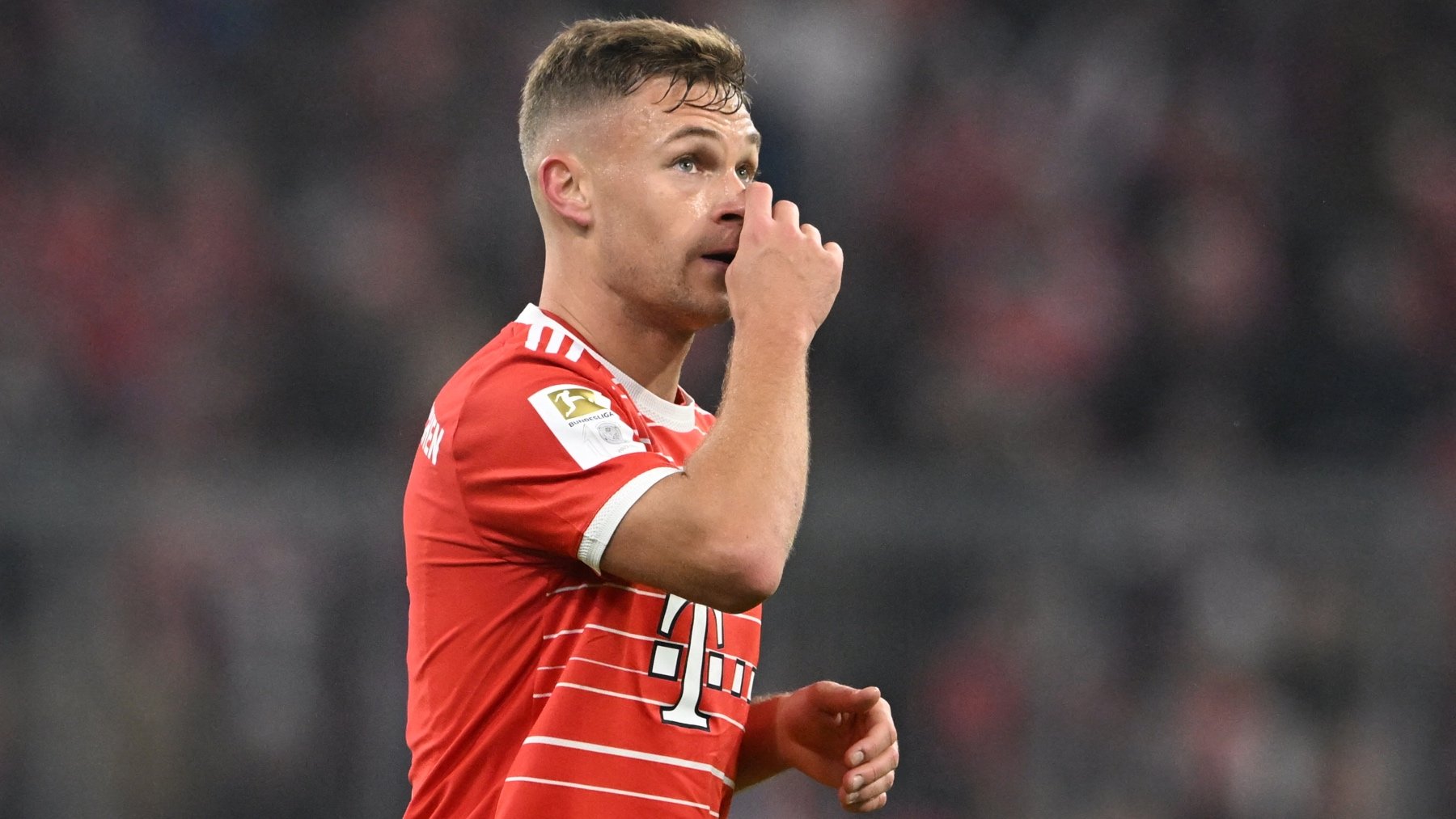 Kimmich durante un partido del Bayern de Múnich. (AFP)