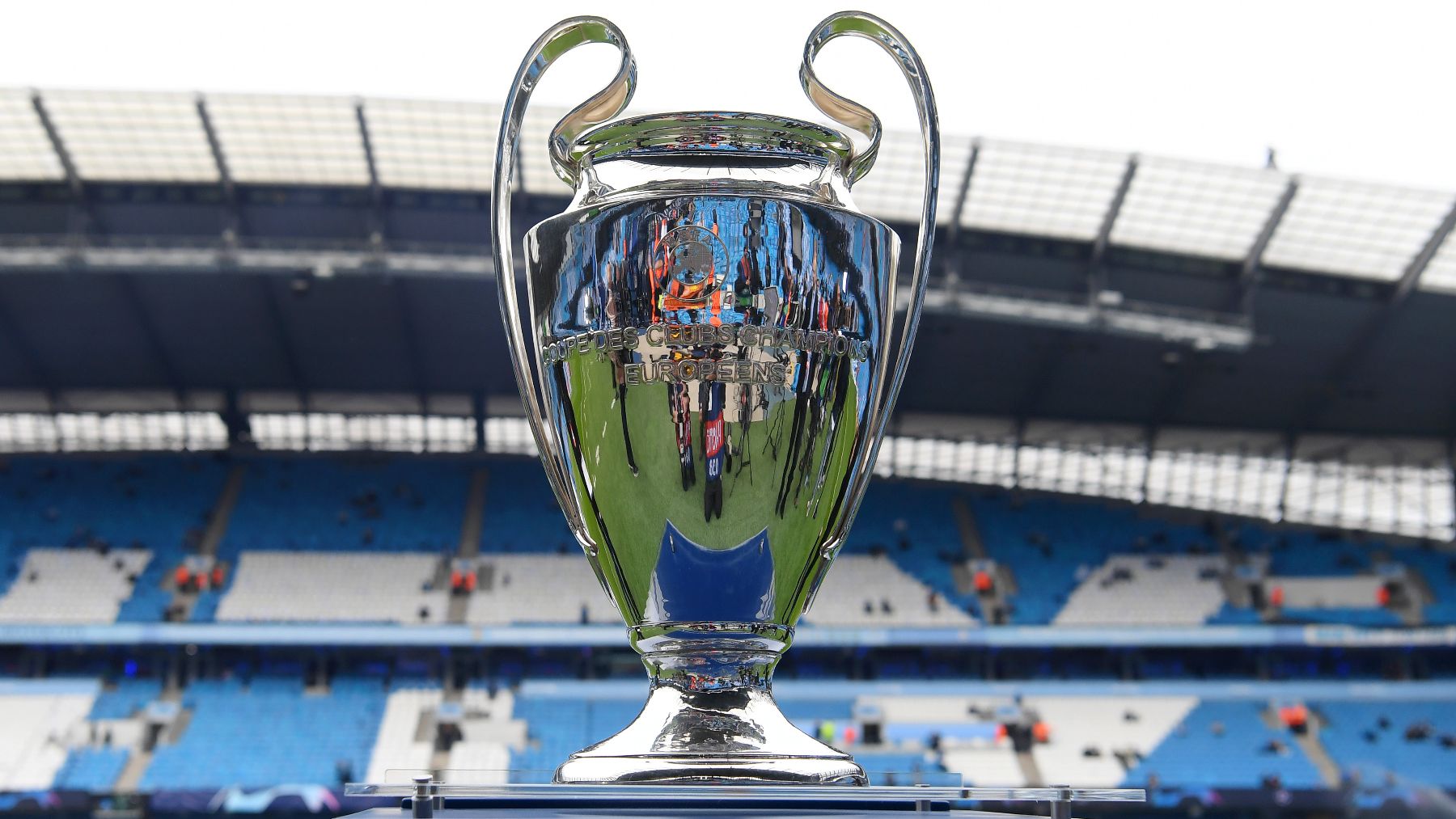 El trofeo de la Champions. (AFP)