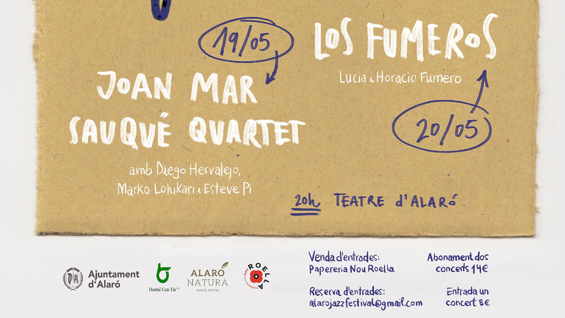 Cartel de la 3ª edición del Alaró Jazz Festival 2023.