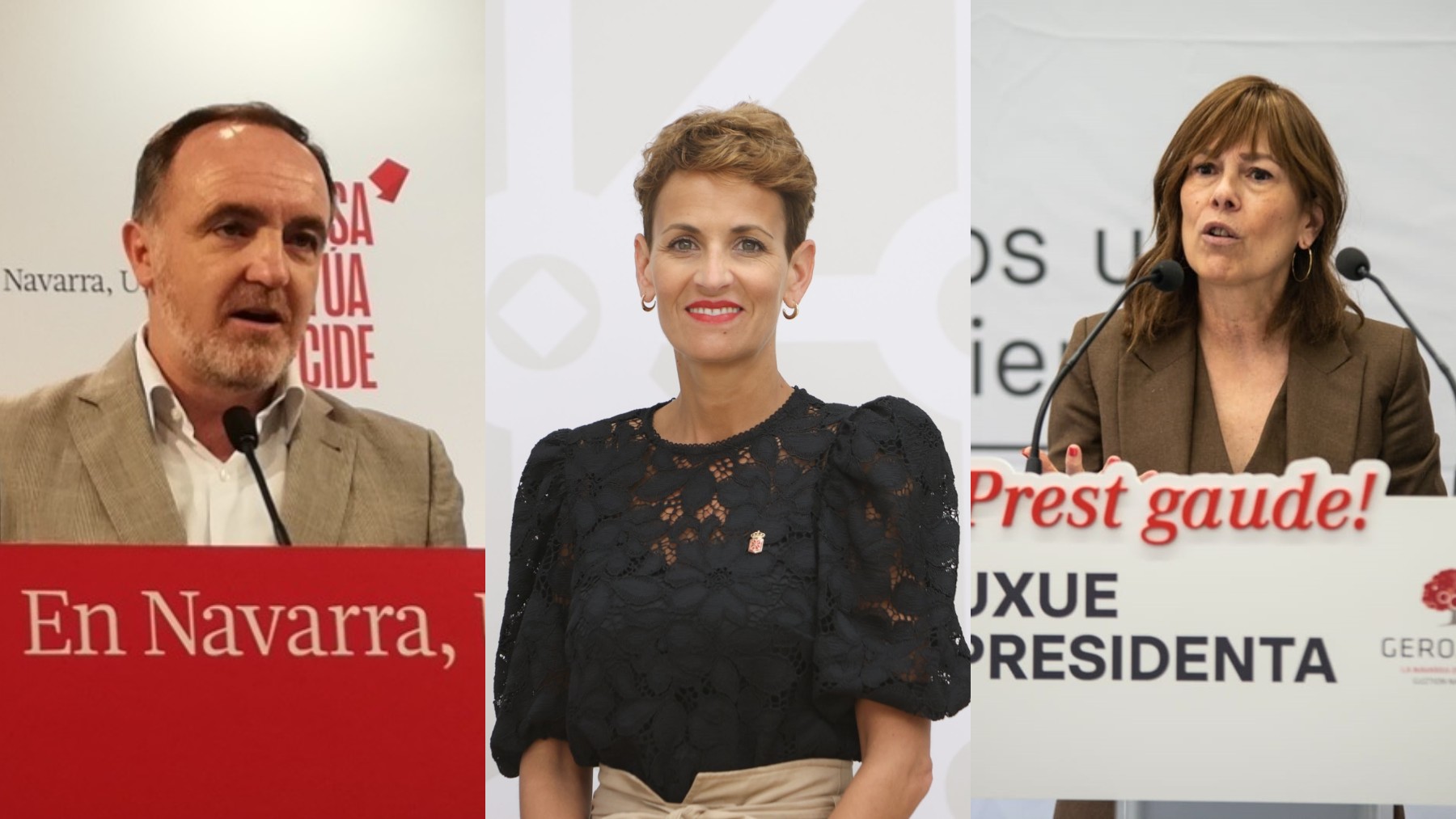 Algunos de los candidatos a las elecciones del 28M en Navarra. (Europa Press)
