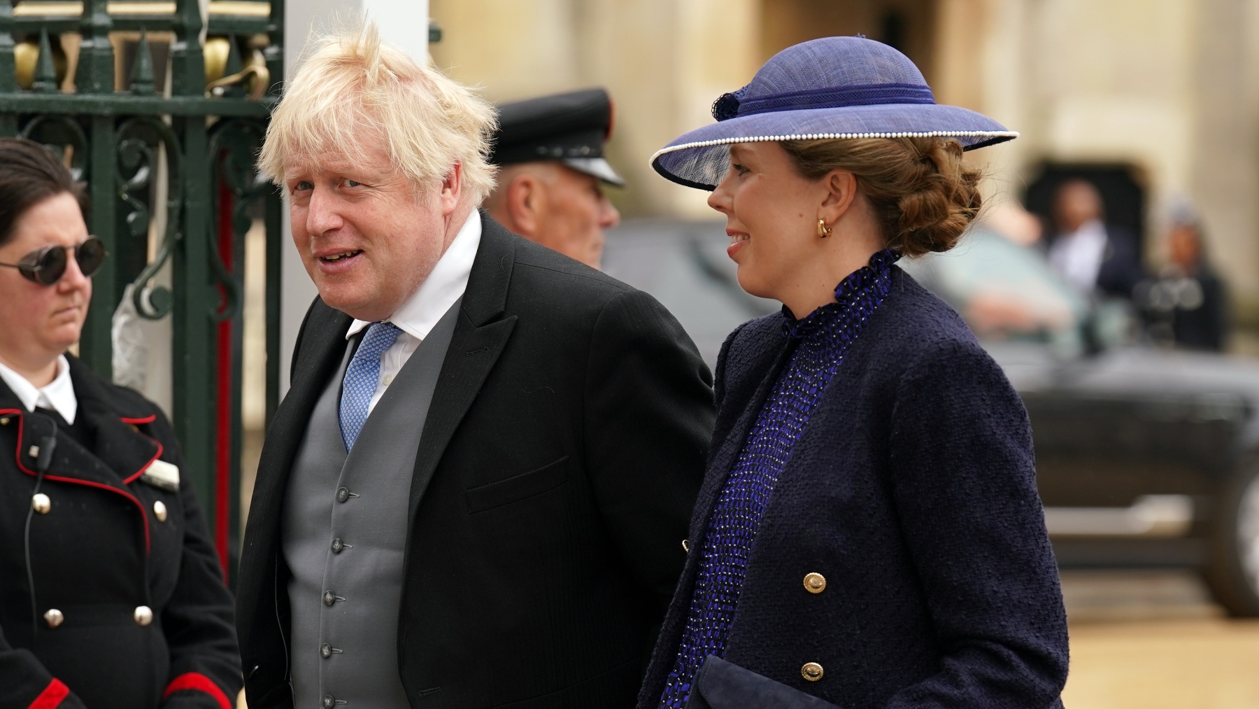 Boris y Carrie Johnson en la coronación de Carlos III hace unos días (Foto: Europa Press).