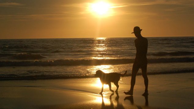 Andar por la playa