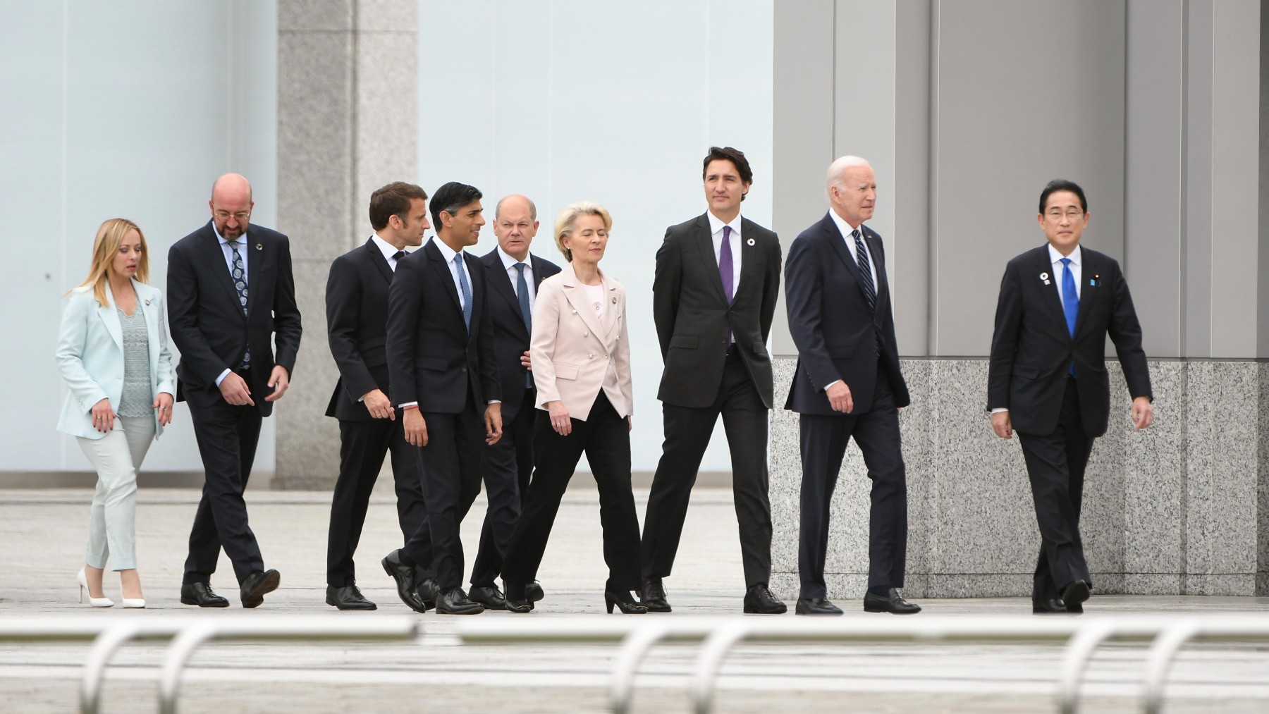 Líderes mundiales en el G7