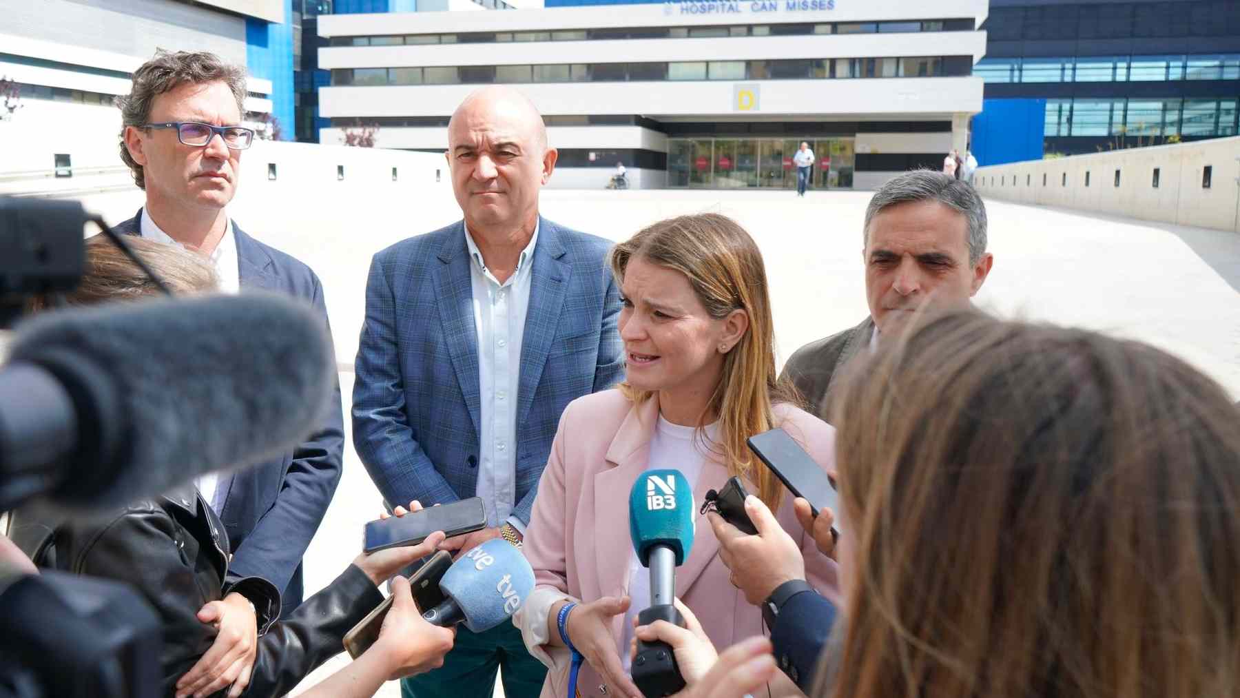 La presidenta del PP y candidata a la presidencia del Govern balear, Marga Prohens, hoy en Ibiza.