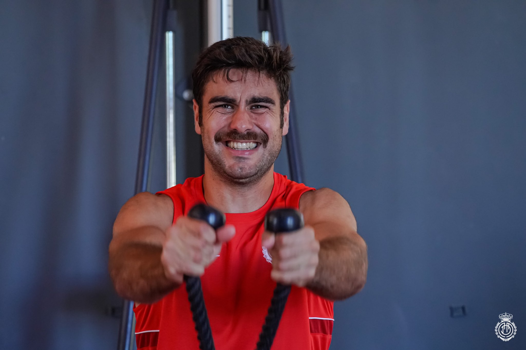 Abdón, en un entrenamiento