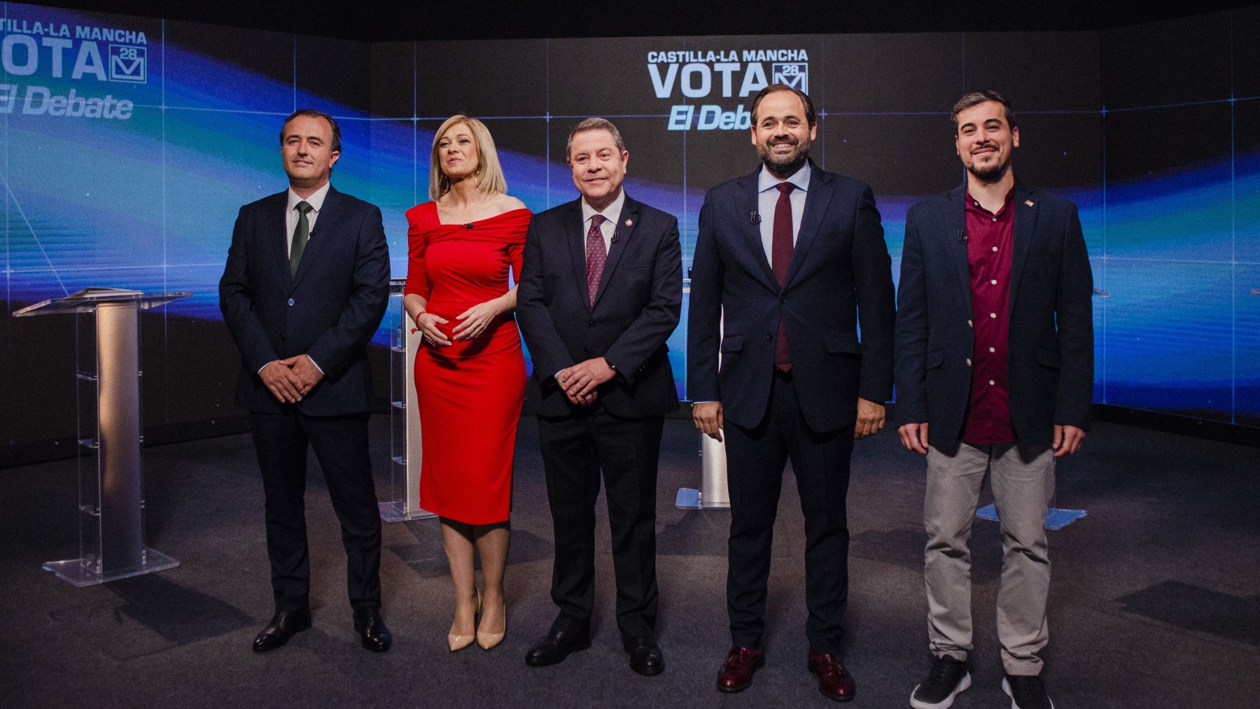 Los candidatos a la presidencia de Castilla-La Mancha en el debate electoral