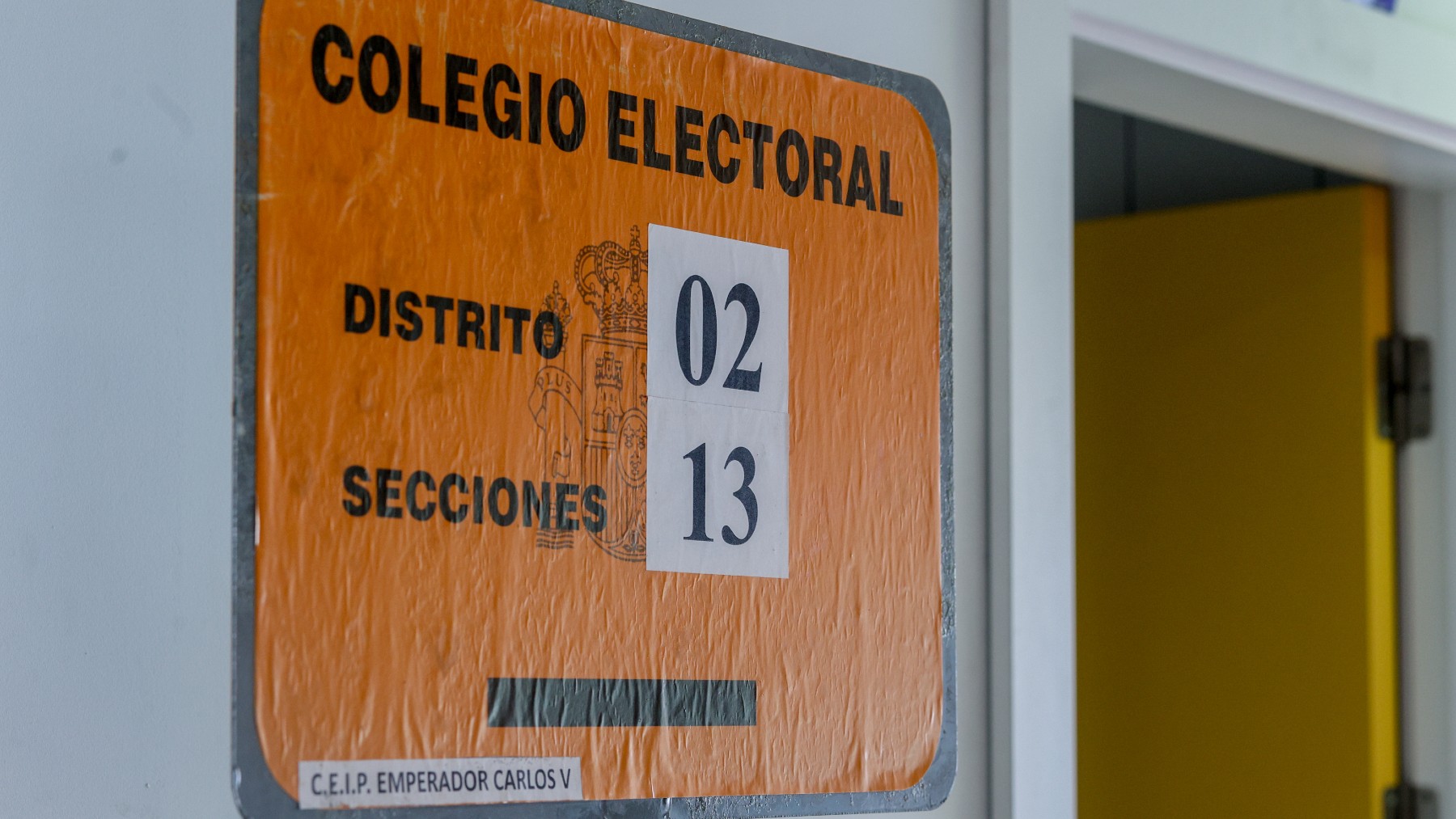 Un colegio electoral, en Madrid. (Europa Press)
