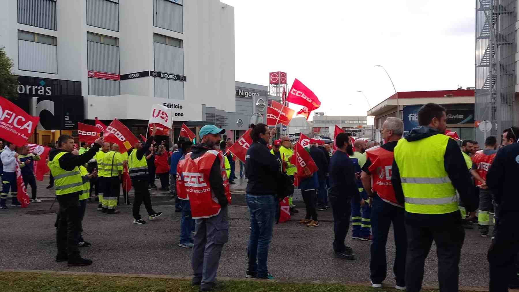 Huelga de trabajadores del metal en Baleares, la pasada semana. – SINDICATOS