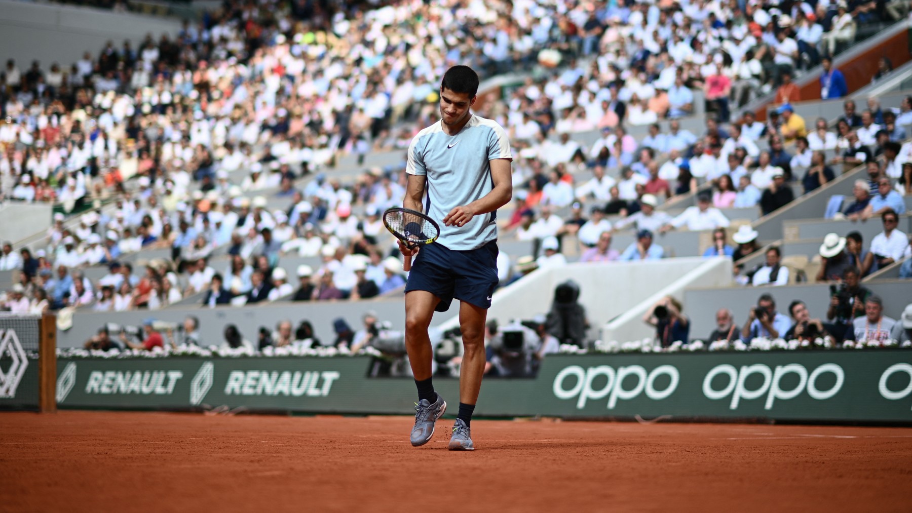 Carlos Alcaraz, en la pasada edición de Roland Garros. (AFP)