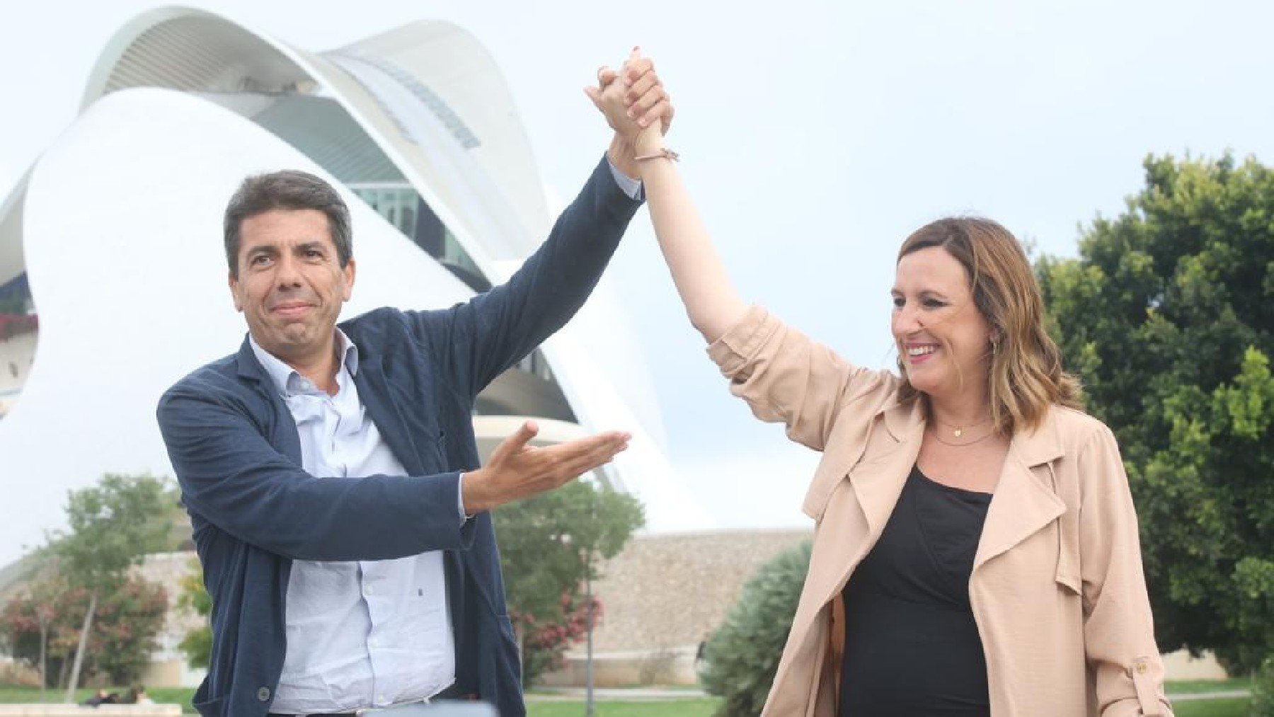 Mazón y Catalá este viernes en el cierre de la campaña electoral en Valencia.