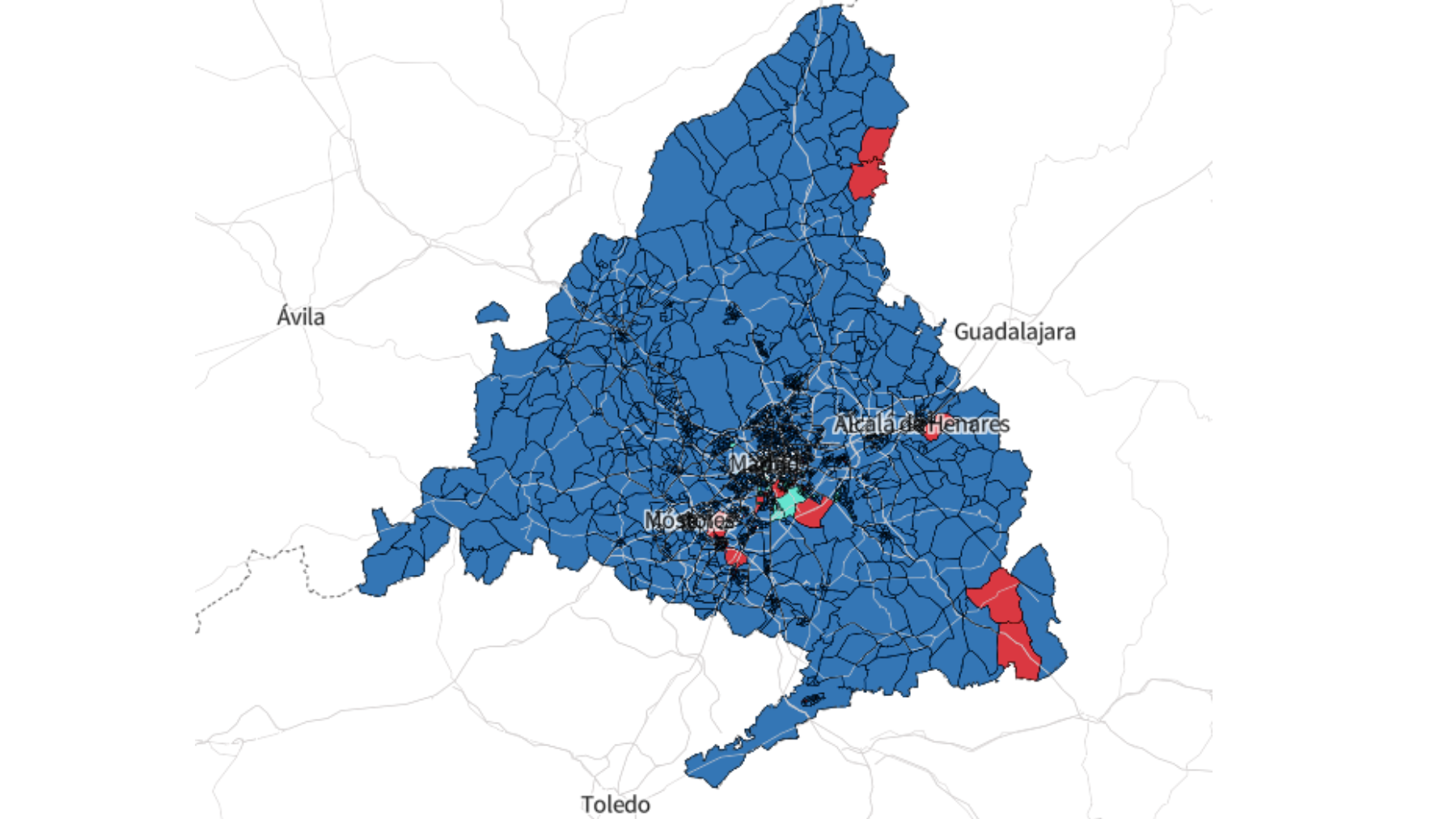 Consulta los resultados de las elecciones en Madrid, barrio a barrio