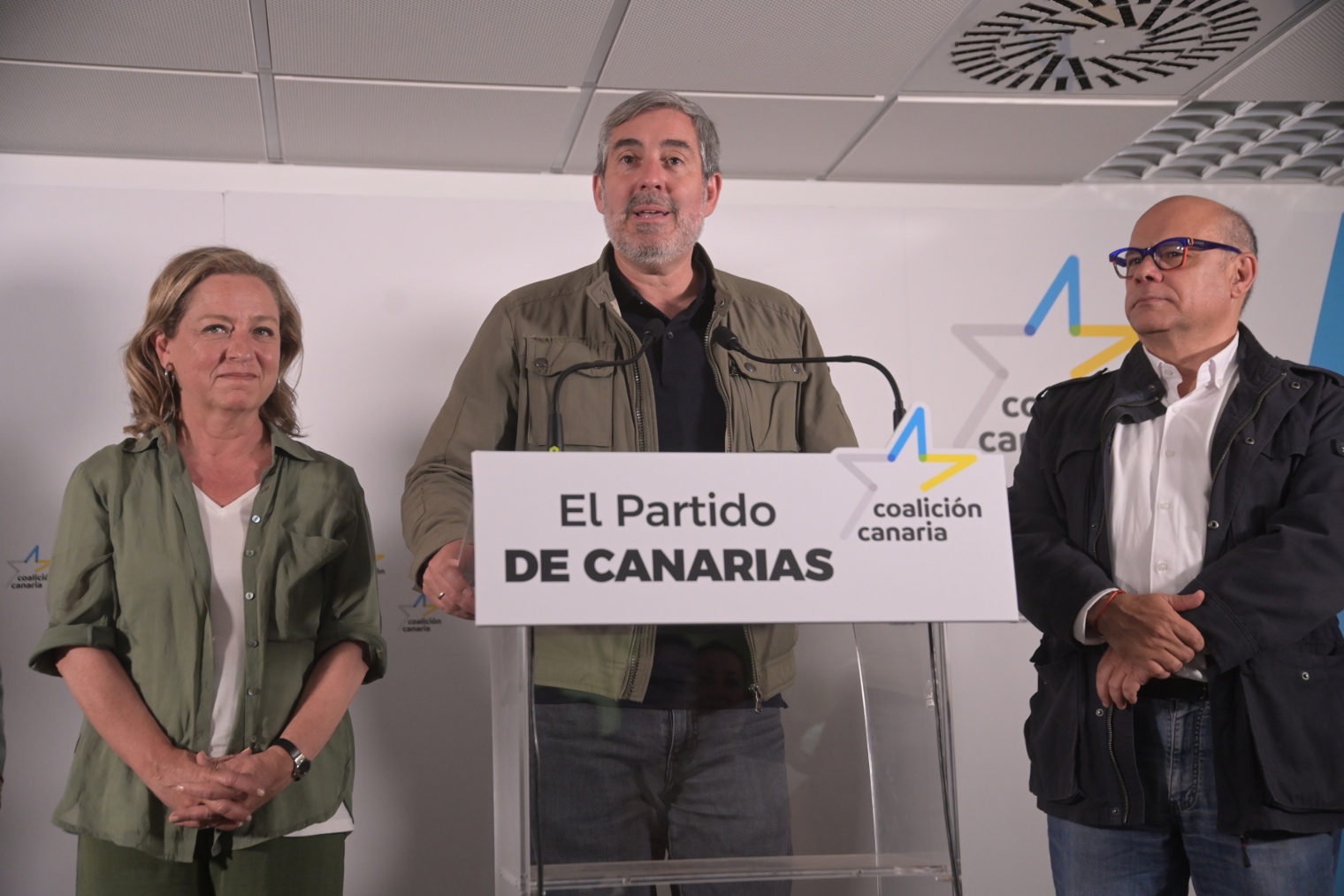 Fernando Clavijo en rueda de prensa.