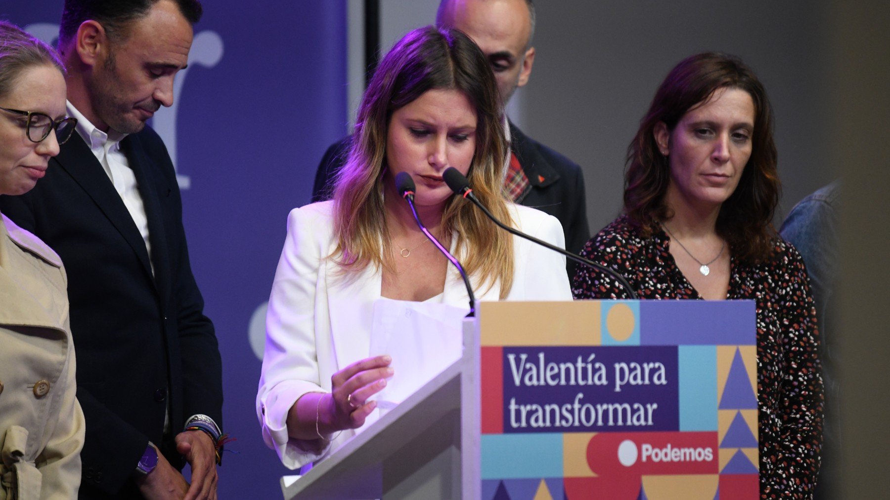 La candidata de Podemos en la Comunidad de Madrid, Alejandra Jacinto.