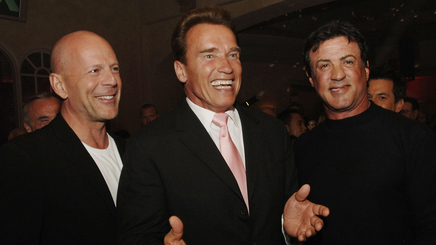 Bruce Willis,, Arnold Schwarzenegger y Sylvester Stallone (Denise Truscello WireImage)
