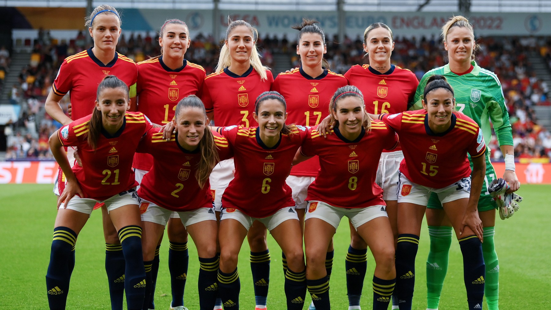 Las jugadoras de España, en la pasada Eurocopa. (Getty)