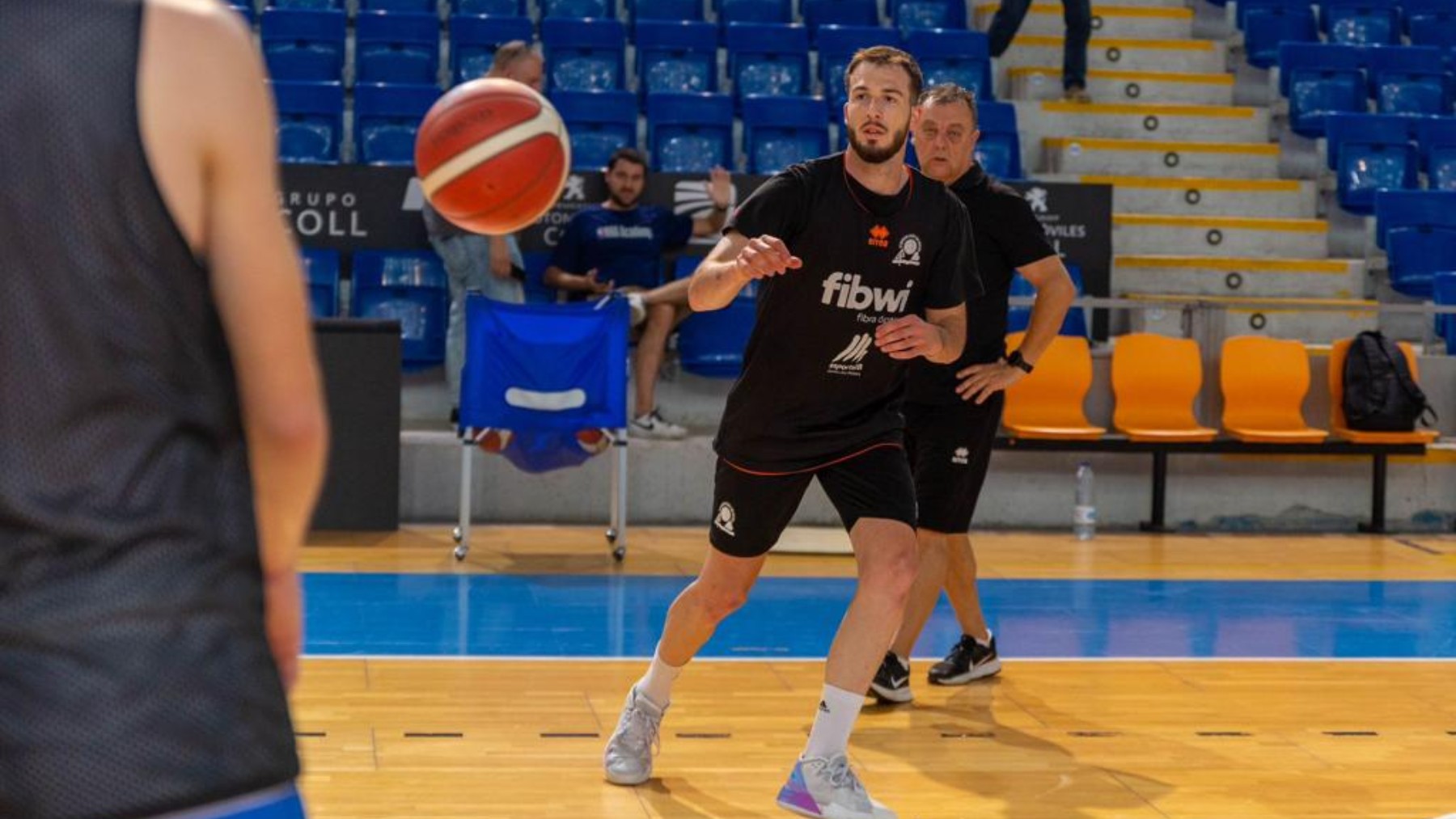 Marc García, en el entrenamiento