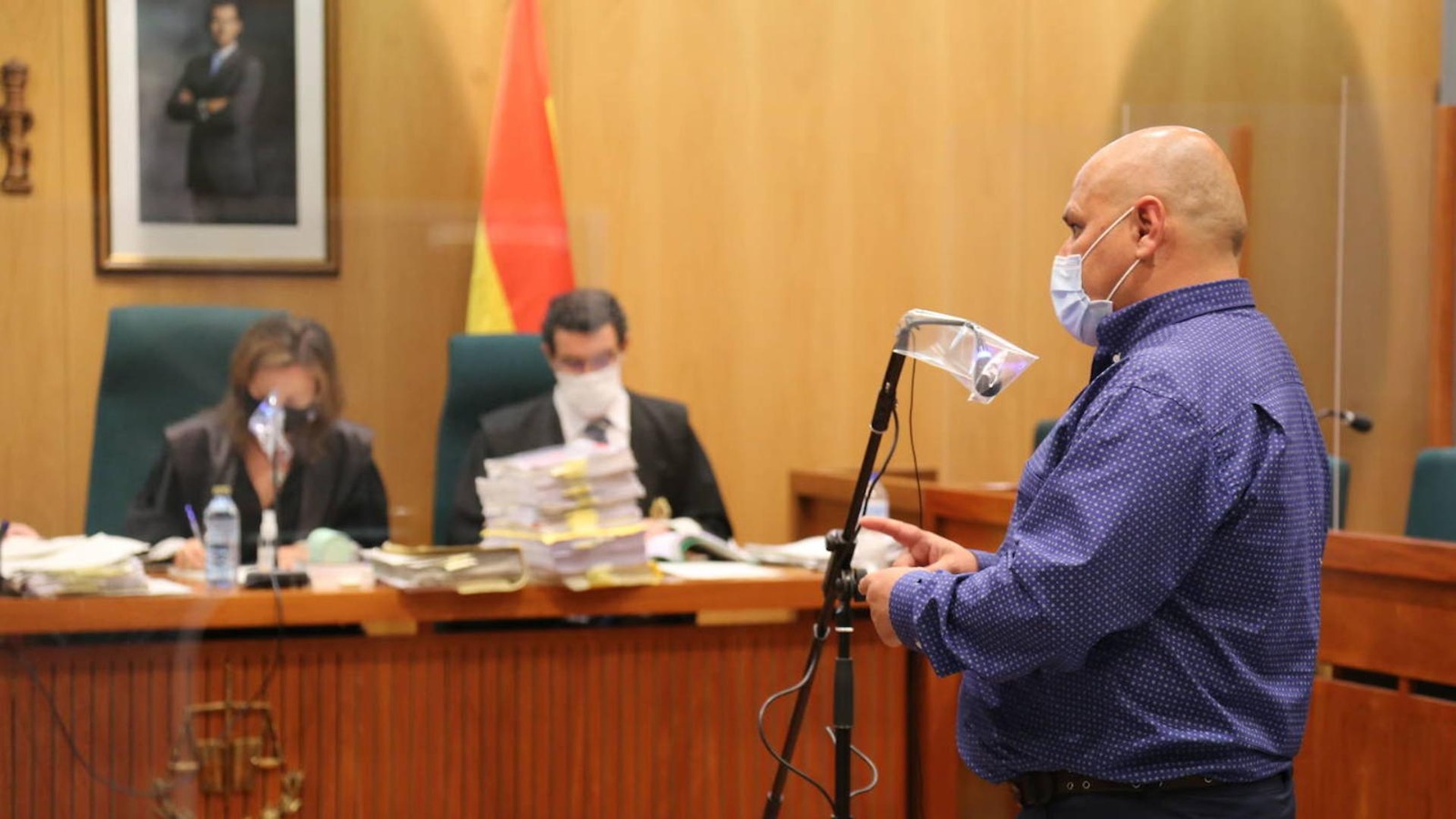 El ex concejal del PSOE, Salguero Moreno, durante el juicio por malversación
