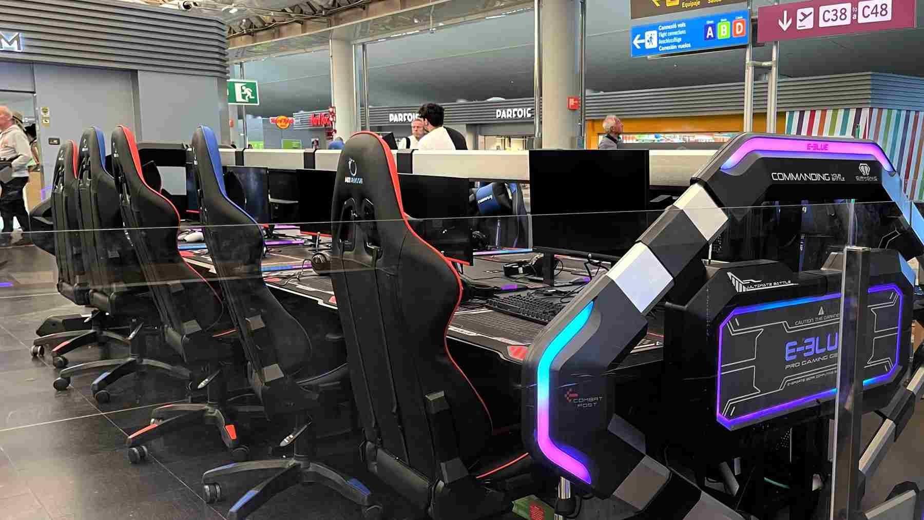 Nueva zona ‘gaming’ en el aeropuerto de Palma. AENA