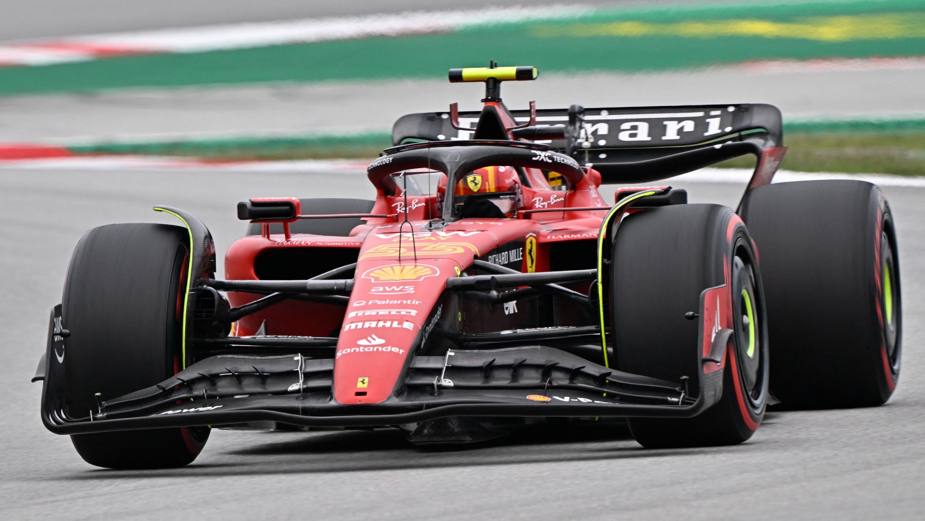 Carlos Sainz rodando en Montmeló. (AFP)