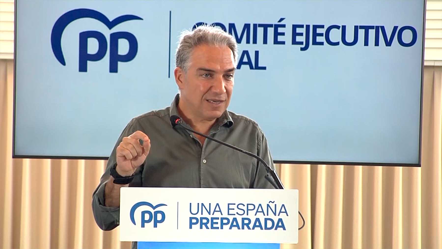 El coordinador general del PP, Elías Bendodo (EUROPA PRESS).