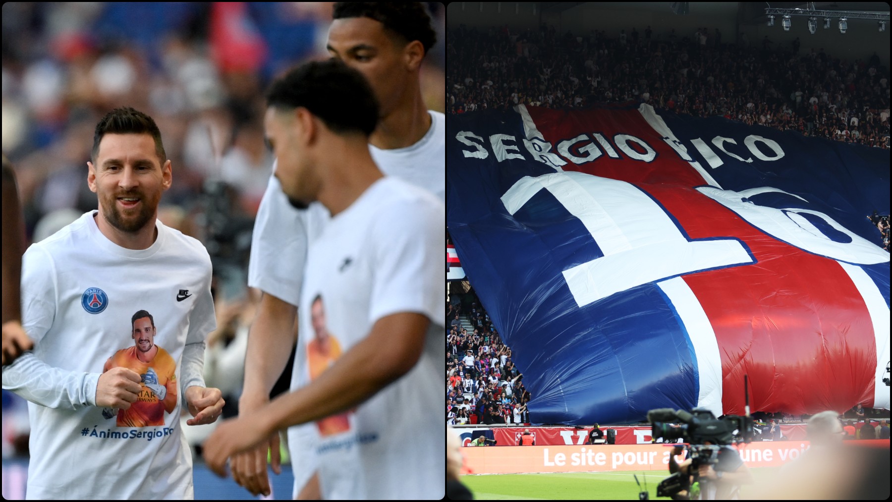PSG players and fans pay a precious tribute to Sergio Rico